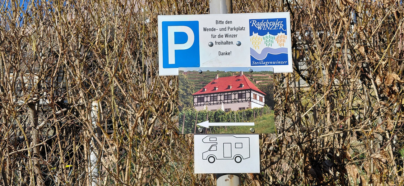 Beschilderung Stellplatz